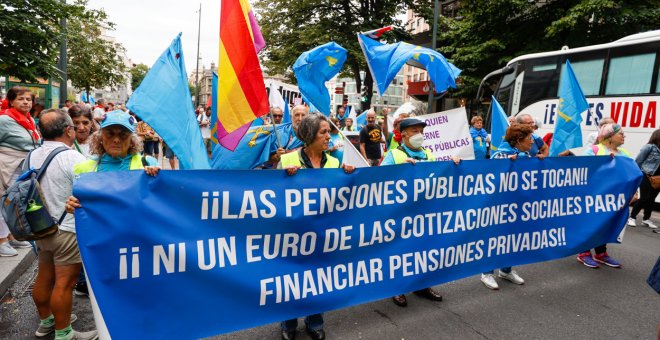 Miles de personas exigen en Bilbao actualizar las pensiones con el IPC real