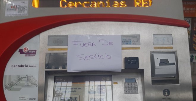 Un problema informático impide pagar con tarjeta el abono gratuito para Cercanías de Cantabria