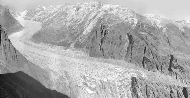 Imágenes del retroceso histórico de los glaciares suizos