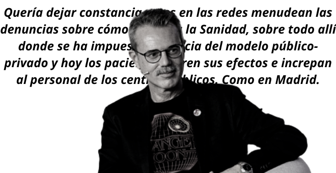 "A mi padre estuvieron a punto de salvarle la vida": la emotiva historia de Pedro Vallín sobre la importancia de la sanidad pública