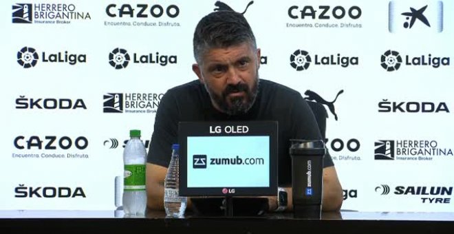 Gattuso, sobre Cavani: "Él está aquí para ayudarnos a nosotros y nosotros tenemos que ayudarlo a él"