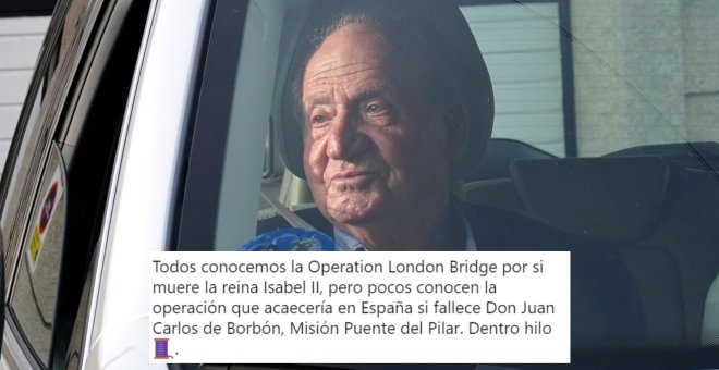 "Misión Virgen del Pilar": un usuario de Twitter imagina qué pasaría si Juan Carlos I muere