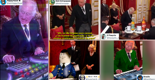 Los memes y tuits más tronchantes con el gesto de Carlos III durante su proclamación: "Cuando te traen un serranito sin pimiento"