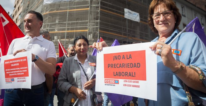 Trabajadores de centros de atención a discapacitados se movilizan contra la precariedad del sector