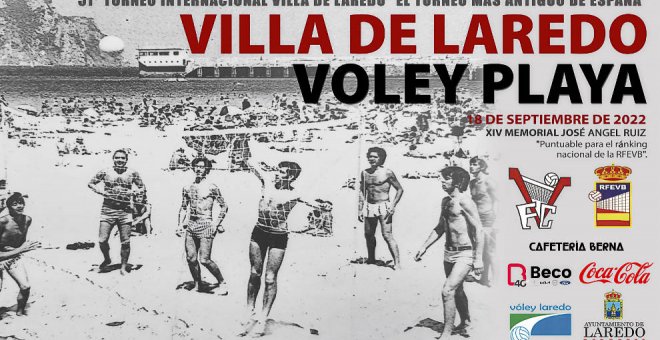 El 51 Torneo de Voley Playa Villa de Laredo se celebra el día 18 en La Salvé