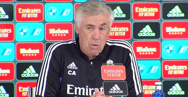 Ancelotti: "Vinicius está bien y con ganas de jugar el derbi"