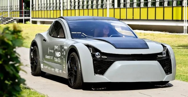 Este coche eléctrico limpia el aire capturando el CO2 de otros vehículos mientras circula