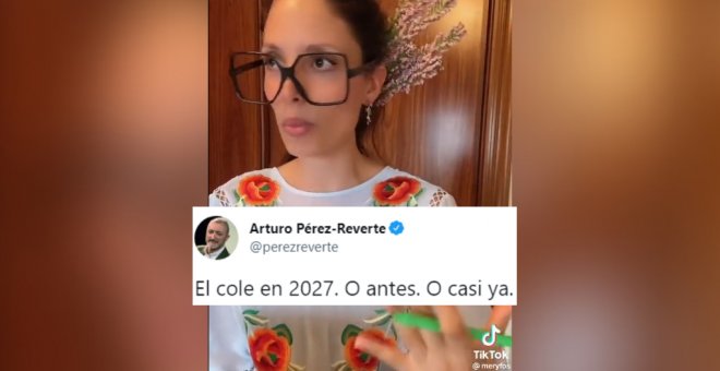 Pérez-Reverte cae en la trampa de un vídeo irónico sobre la educación: "Se nota que eres novelista por la historia que te has montado"