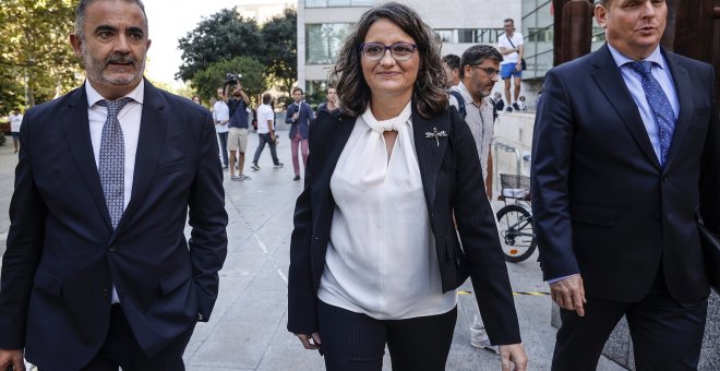 Mónica Oltra confía tras declarar ante la Justicia en que todas sus explicaciones "hayan convencido"