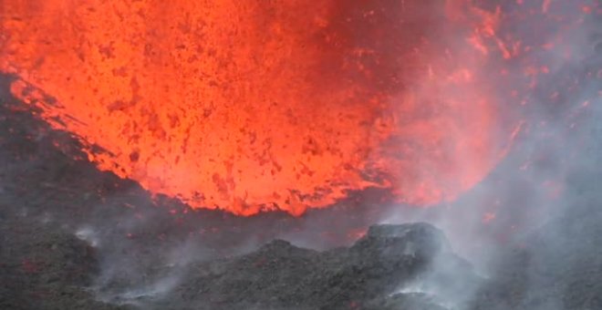 Imágenes inéditas de la destrucción del volcán de La Palma