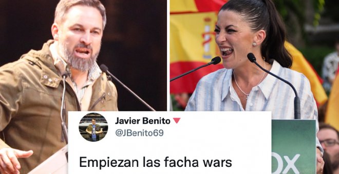 La pelea entre Macarena Olona y Santiago Abascal, analizada por los tuiteros: "Empiezan las Facha Wars"