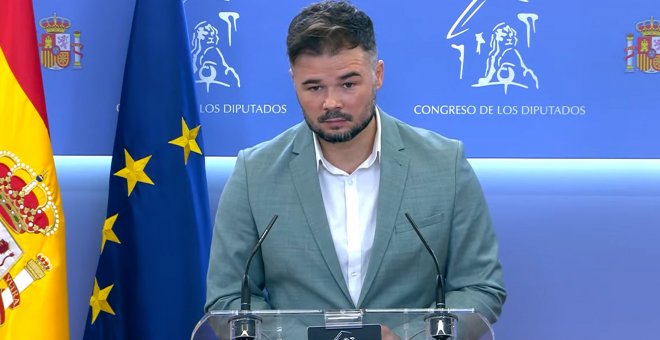 Rufián: "Que alguien de clase trabajadora vote a Moreno Bonilla es como si un ratón votara a un gato"