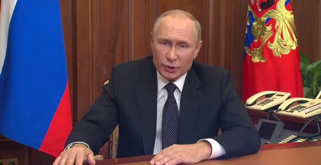 Putin anuncia una movilización militar "inmediata" de parte de la población rusa