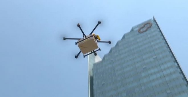Pruebas para convertir drones en repartidores a domicilio