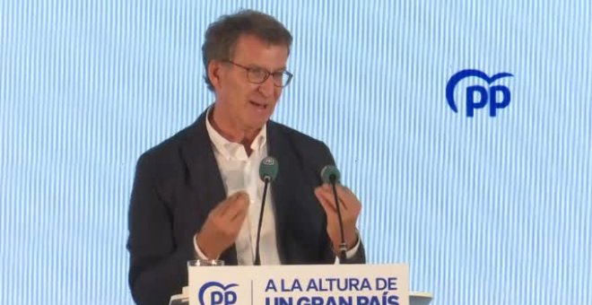 Feijóo dice que acusar al PP de querer bajar los impuestos a los ricos "es una broma de mal gusto"