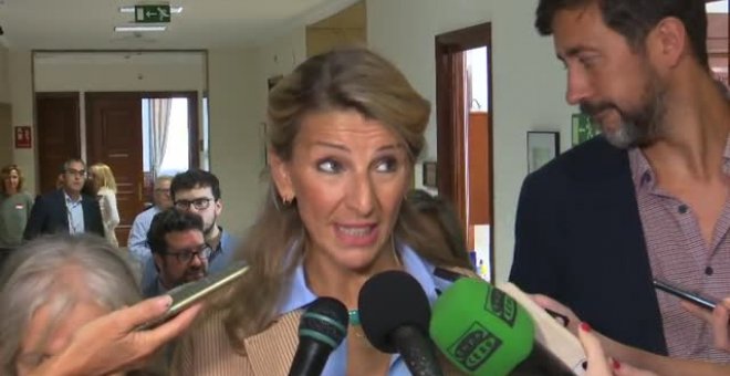 Yolanda Díaz sobre la victoria de Meloni: "Nos tiene que hacer tomar nota en España"