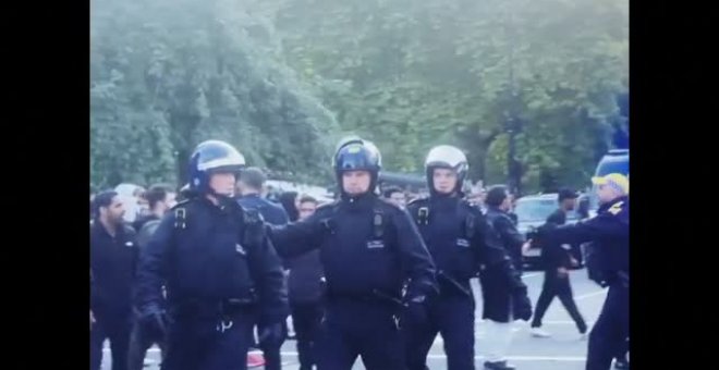 Enfrentamientos en Londres tras protestas iraníes