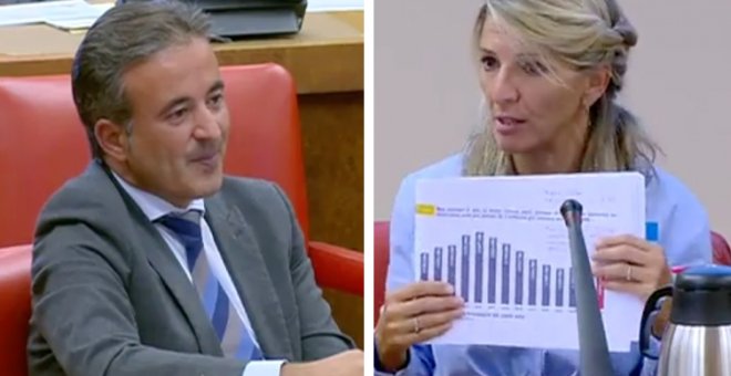 El tremendo repaso de Yolanda Díaz a un diputado del PP por "frivolizar" con los datos del paro: "Le cuesta hasta tragar"