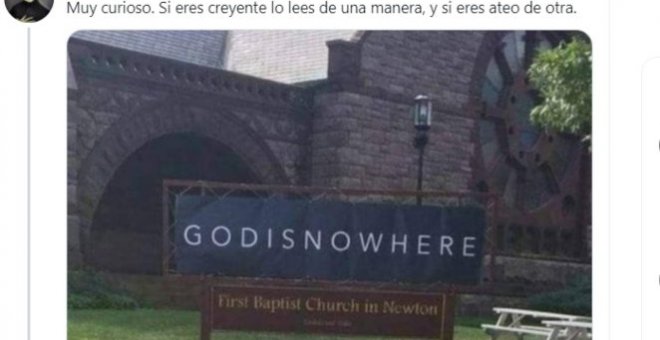 El cartel de una iglesia hace que muchos tuiteros descubran que tan cristianos no eran