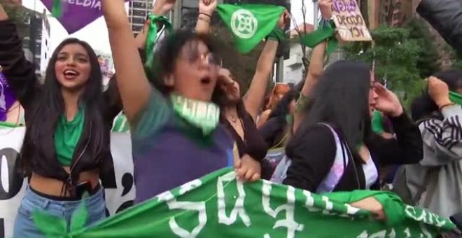 Manifestaciones en Latinoamérica a favor del aborto seguro