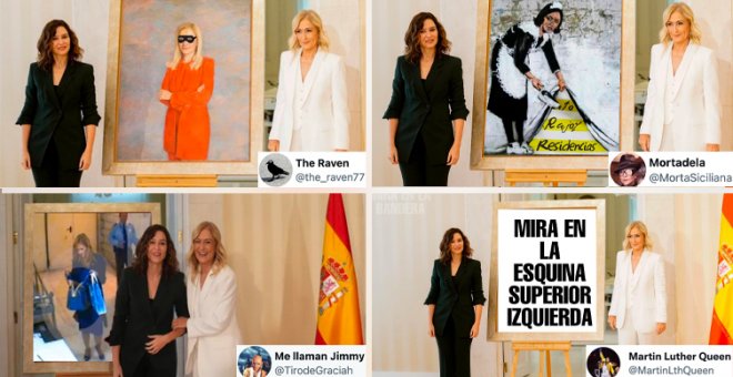 Los mejores memes con el retrato institucional de Cristina Cifuentes: "En lugar de al óleo, lo habrán hecho a la crema"