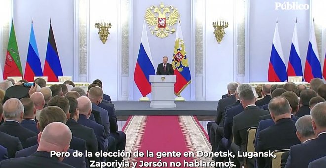 Putin anuncia la anexión ilegal de cuatro regiones de Ucrania