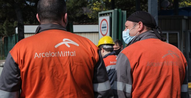 Tercera semana de paros de los maquinistas subcontratados de Arcelor