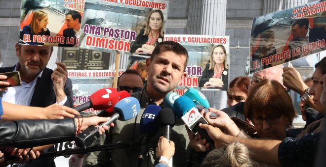 Jesús Domínguez, portavoz de las víctimas del Alvia: "Estamos hartos de mentiras, negligencias y ocultaciones"