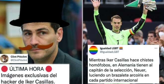 "Bromitas sobre la homosexualidad a un mes de que la selección juegue en Qatar": indignación por los tuits de Casillas y Puyol