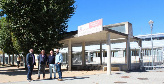 El colegio público Alto Ebro cuenta con una nueva cubierta frente a las humedades