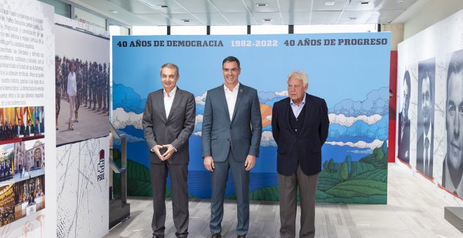 Sánchez aplaude el feminismo de Zapatero y el europeísmo de González y anhela que su legado sea ecologista