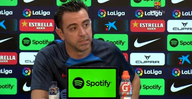 Xavi: "Aquí siempre hay tensión, esto es el Barça"