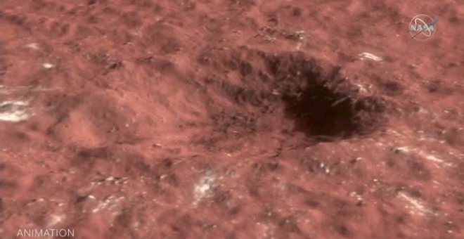 La misión InSight de la NASA descubre trozos de hielo en Marte