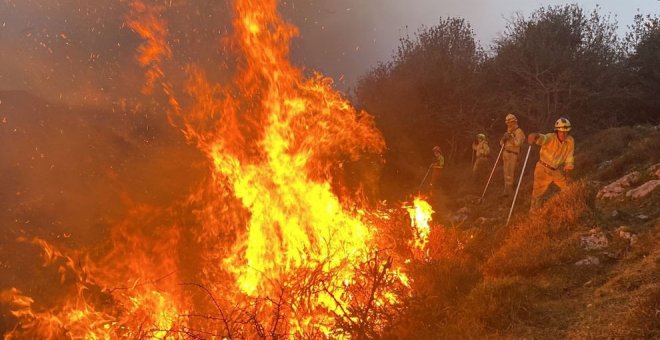 Cantabria sufre por el fuego: provocados 61 incendios desde ayer