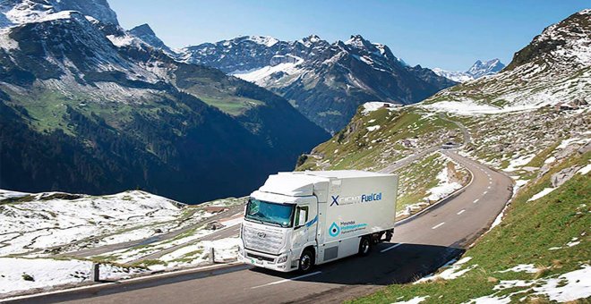 Los camiones eléctricos de hidrógeno Hyundai XCIENT logran un hito histórico