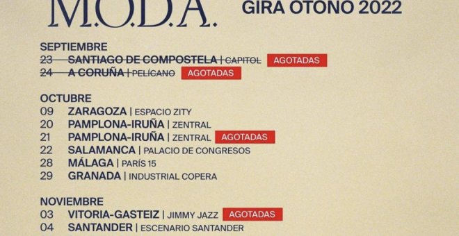 La M.O.D.A. presenta 'Nuevo Cancionero Burgalés' en Santander el 4 y 5 de noviembre