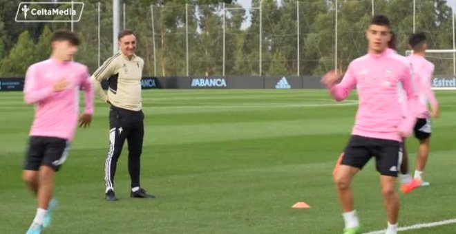 Primer entrenamiento del Celta a las órdenes del portugués Carlos Carvalhal