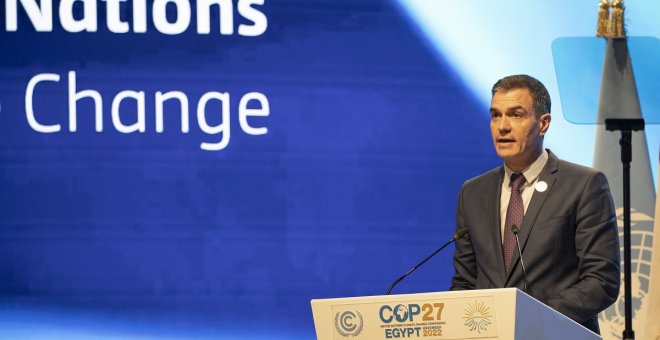 Pedro Sánchez anuncia en Egipto que España movilizará 30 millones para la lucha global contra la crisis climática