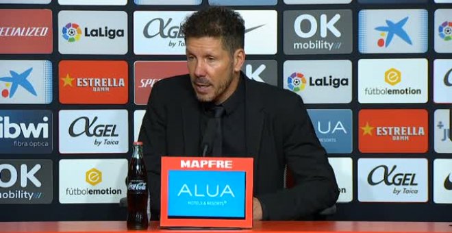 Simeone: "El equipo nunca se entregó, eso es lo que nos da fuerza"