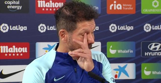 Simeone sobre las informaciones que colocan a Joao en el PSG: "Ojalá que pueda seguir estando con nosotros, lo necesitamos"