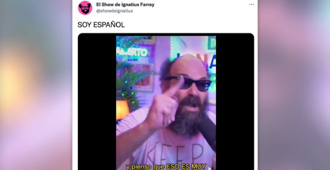 Ignatius Farray deconstruye el españolismo con una reflexión sobre su manera de estar orgulloso de ser español