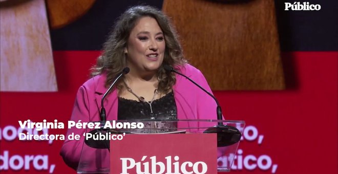 Virginia Pérez Alonso, en la gala del 15º aniversario de 'Público': "Tenemos el compromiso firme de seguir siendo incómodos"