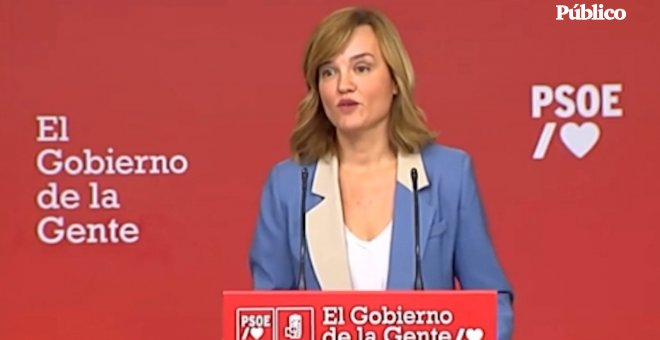 Pilar Alegría, sobre la ley 'solo sí es sí': "Las leyes que se aprueban son de todo el Gobierno"