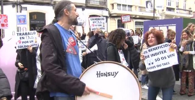 Trabajadores de Inditex inician una huelga de dos días en A Coruña