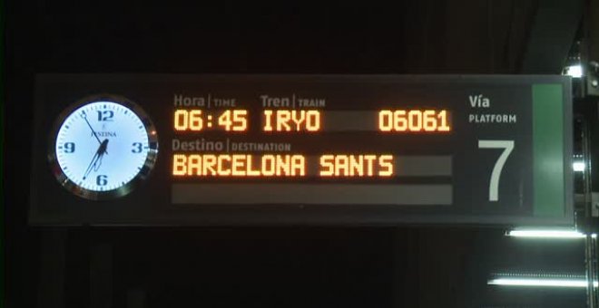 Iryo, la nueva compañía privada de alta velocidad, estrena su primer viaje comercial con la ruta Madrid-Barcelona