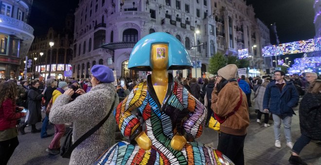 Las mejores imágenes de la manifestación del 25N en Madrid