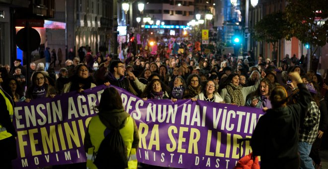 Feminismo para ser libres, eje de la manifestación asturiana del 25N