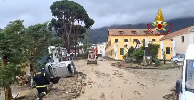 Ya son 3 las fallecidas en las inundaciones de la isla italiana de Isquia