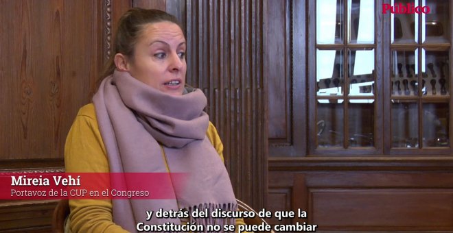 Mireia Vehí: "No es verdad eso de que la Constitución no se pueda cambiar; depende de los intereses que haya en el Gobierno y en el Congreso"