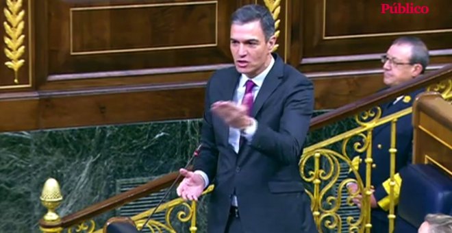 Pedro Sánchez: "Señor Abascal, se le ve el plumero. No son personas muertas, son dictadores"